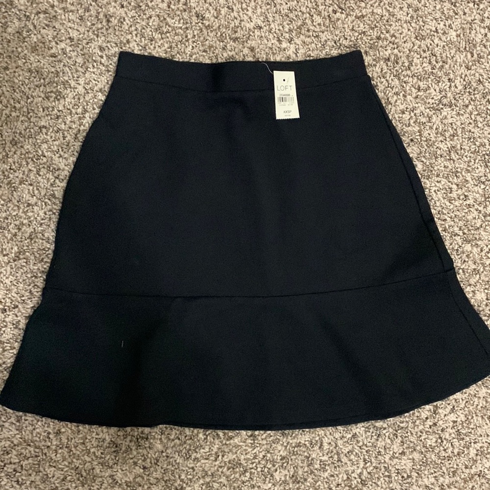 Loft XXSP Black Skirt